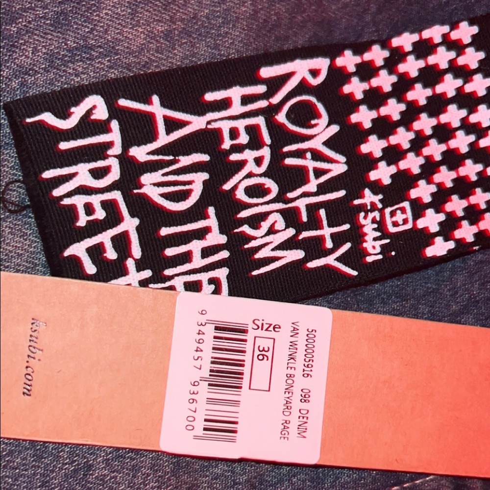 098 Ksubi jeans van wrinkle boneyard rage